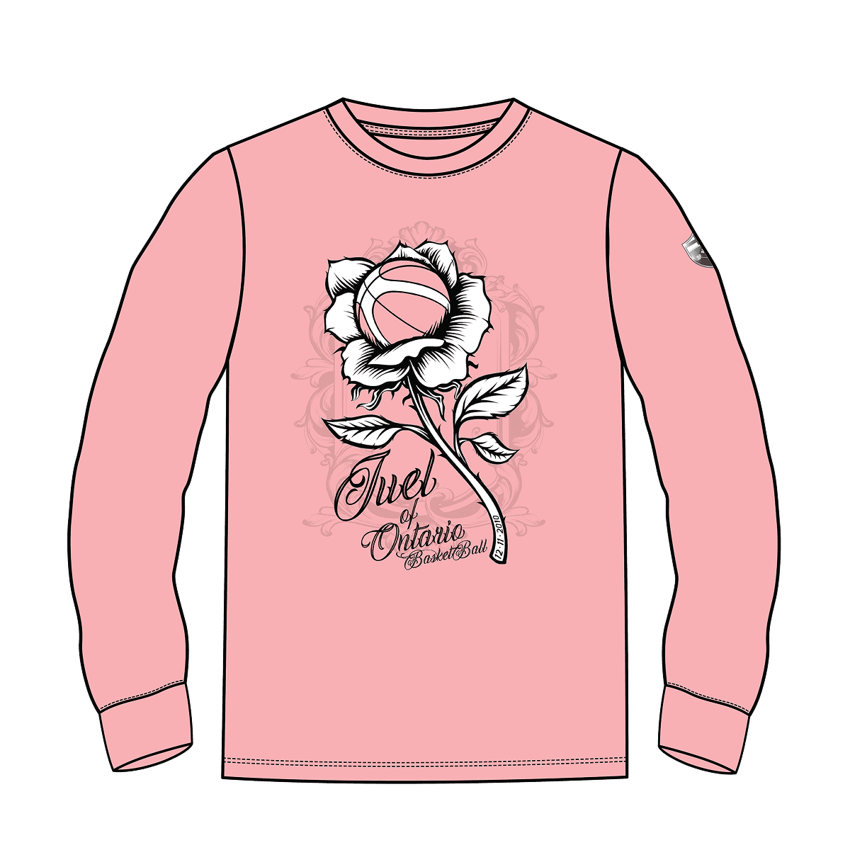 JUEL Rose Ultra Cotton Long-Sleeve Sleeve T-shirt