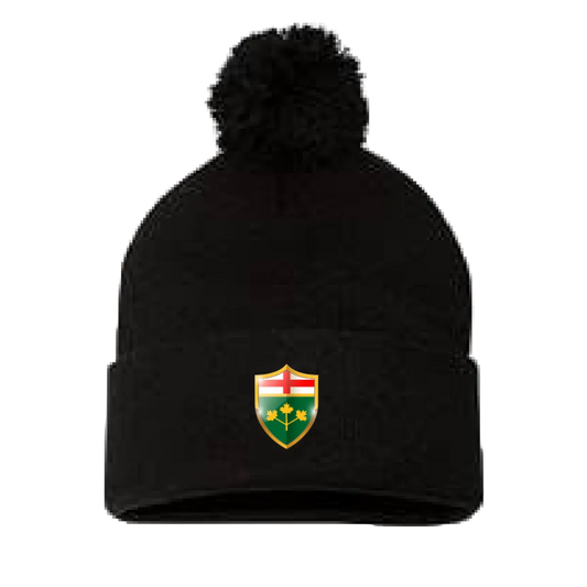 JUEL 12” Pom-Pom Cuffed Beanie