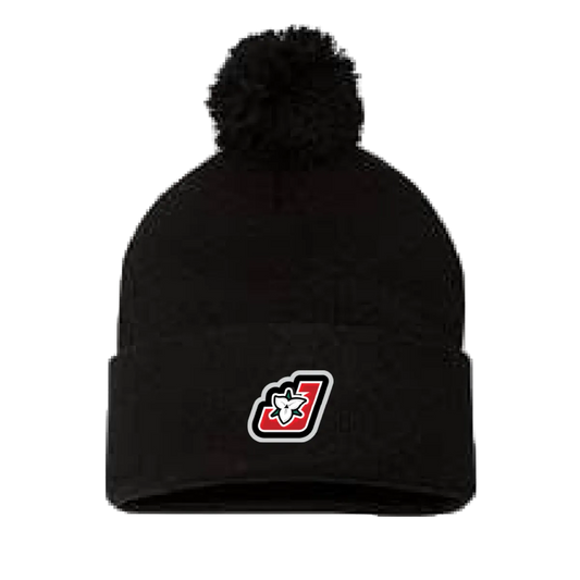 JUEL 12” Pom-Pom Cuffed Beanie