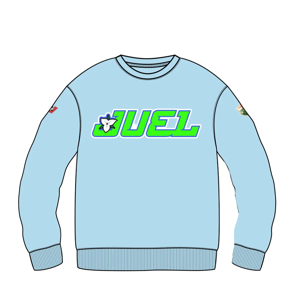 JUEL Wordmark Heavy Blend Crew Neck Sweatshirt