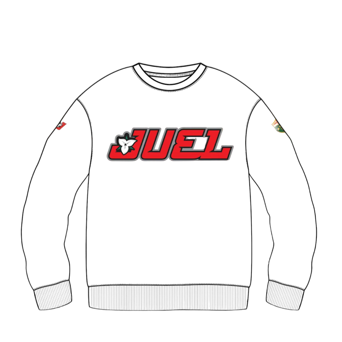 JUEL Wordmark Heavy Blend Crew Neck Sweatshirt