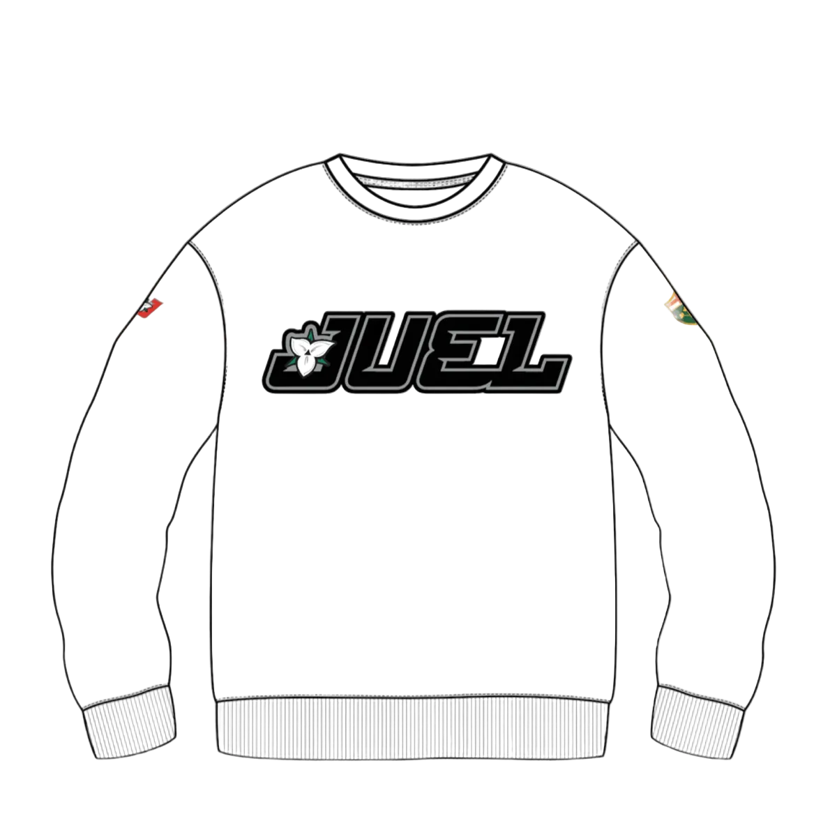 JUEL Wordmark Heavy Blend Crew Neck Sweatshirt