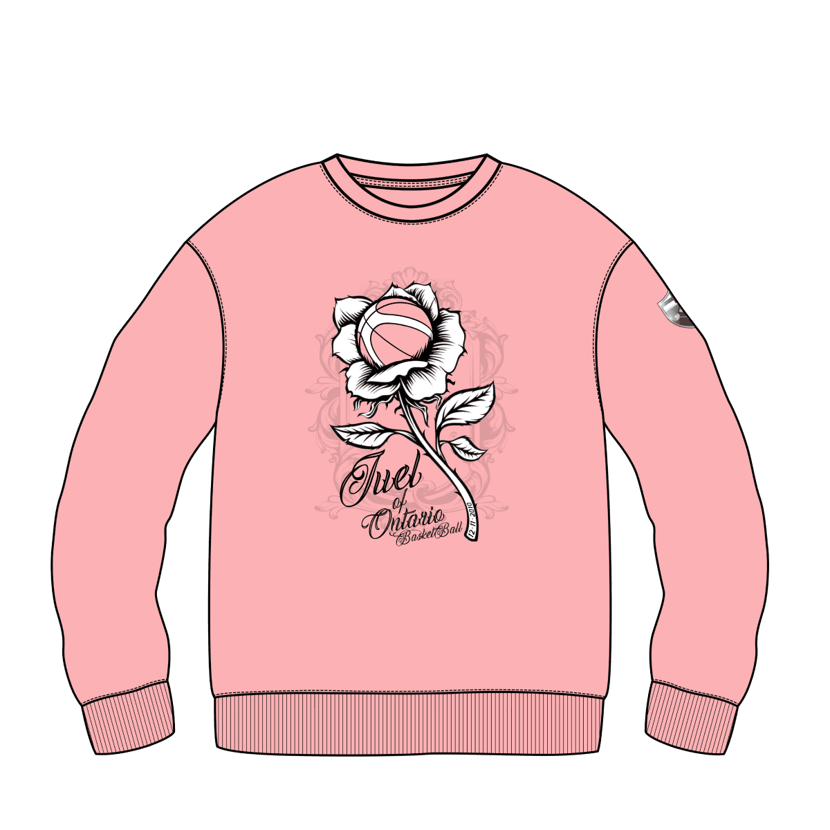 JUEL Rose Heavy Blend Crew Neck Sweatshirt