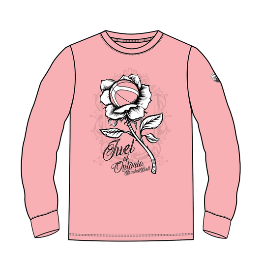 JUEL Rose Ultra Cotton Long-Sleeve Sleeve T-shirt
